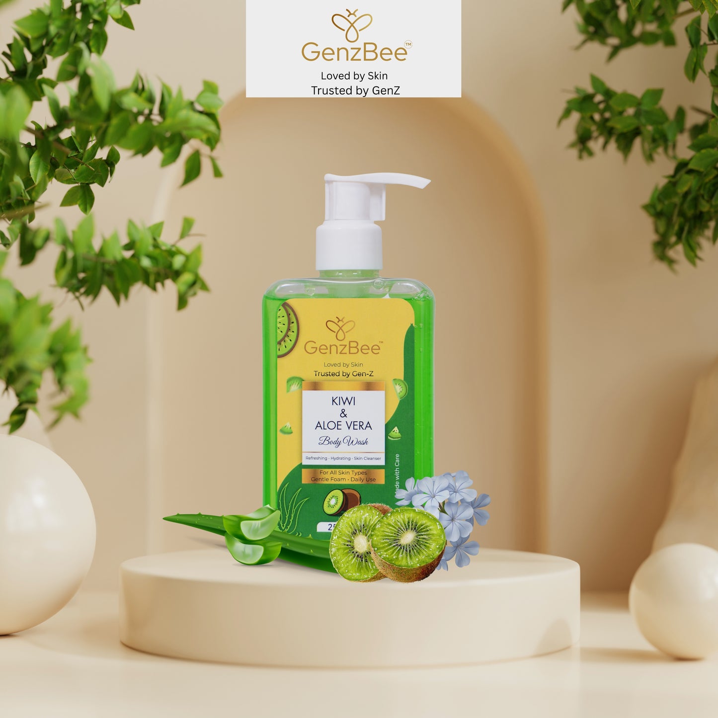 GenzBee Kiwi & Aloe Vera Body Wash