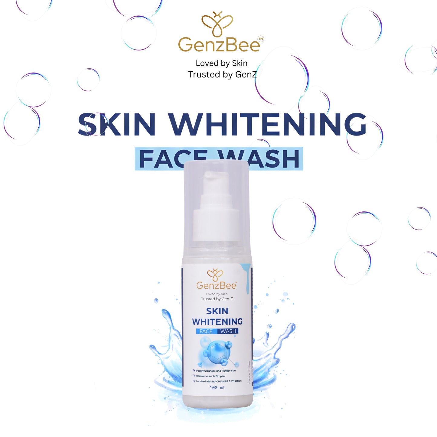 Genzbee skin whitening face wash