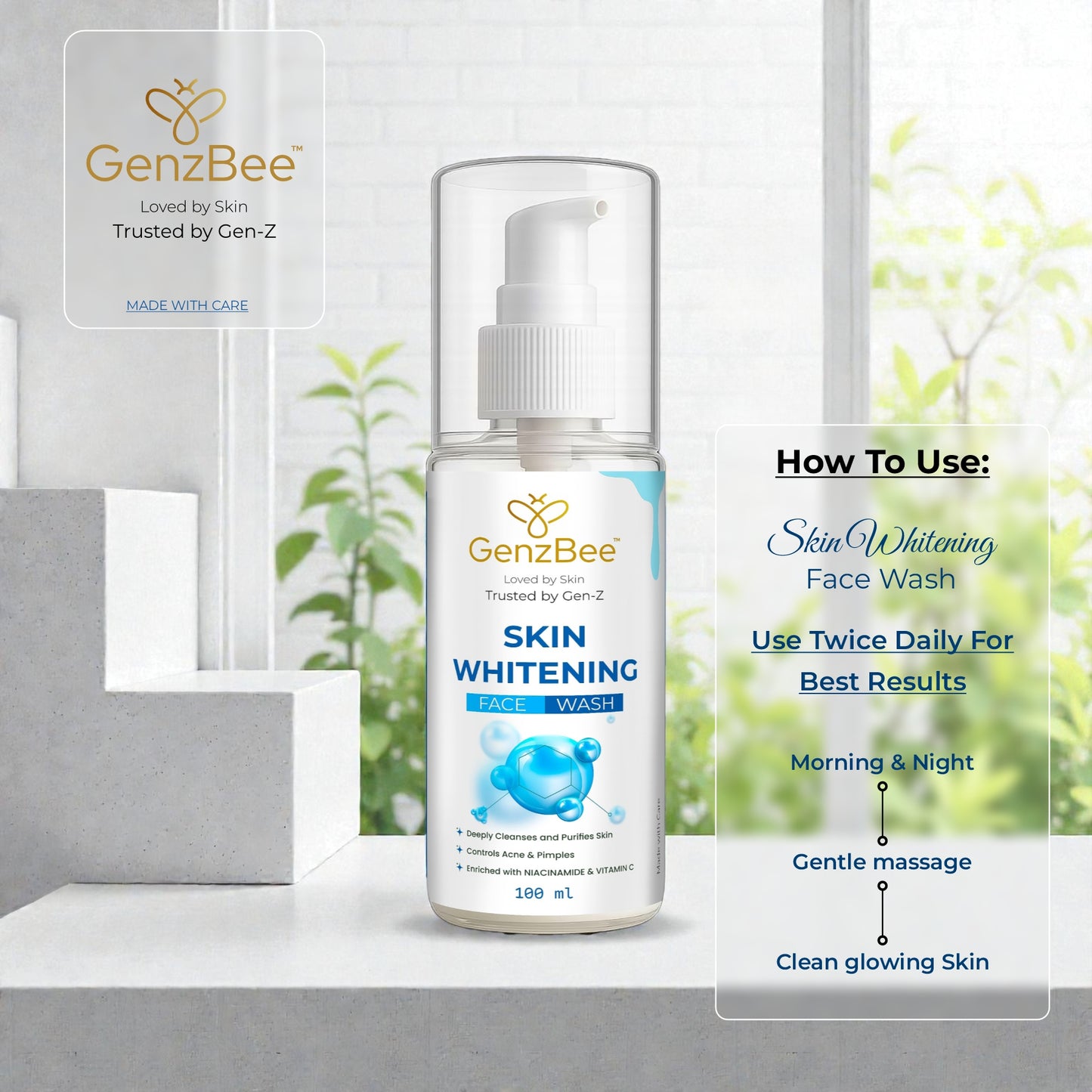 Genzbee skin whitening face wash