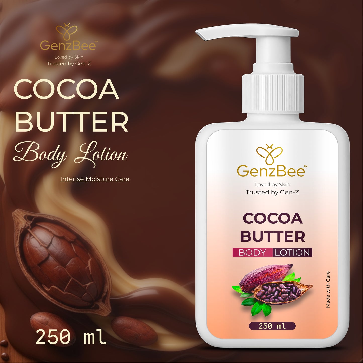 GenzBee Cocoa Butter Body Lotion – 250 ml